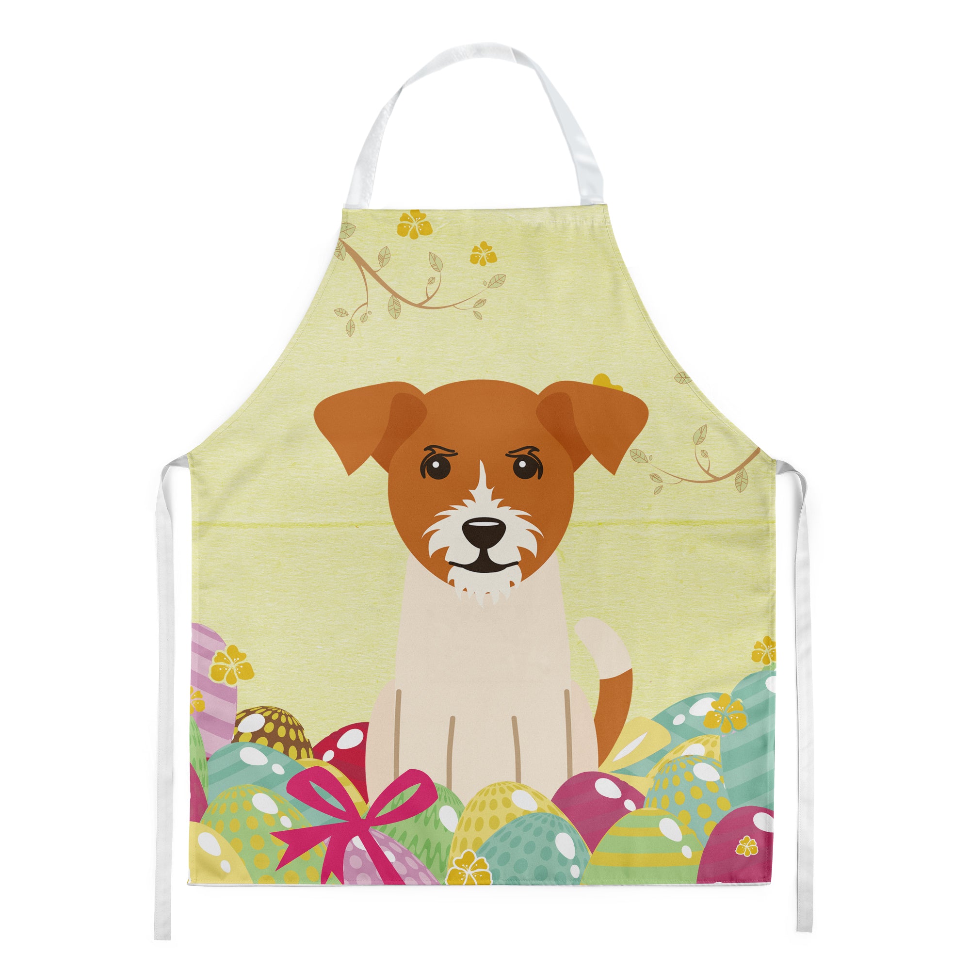 Easter Eggs Jack Russell Terrier Apron BB6108APRON  the-store.com.