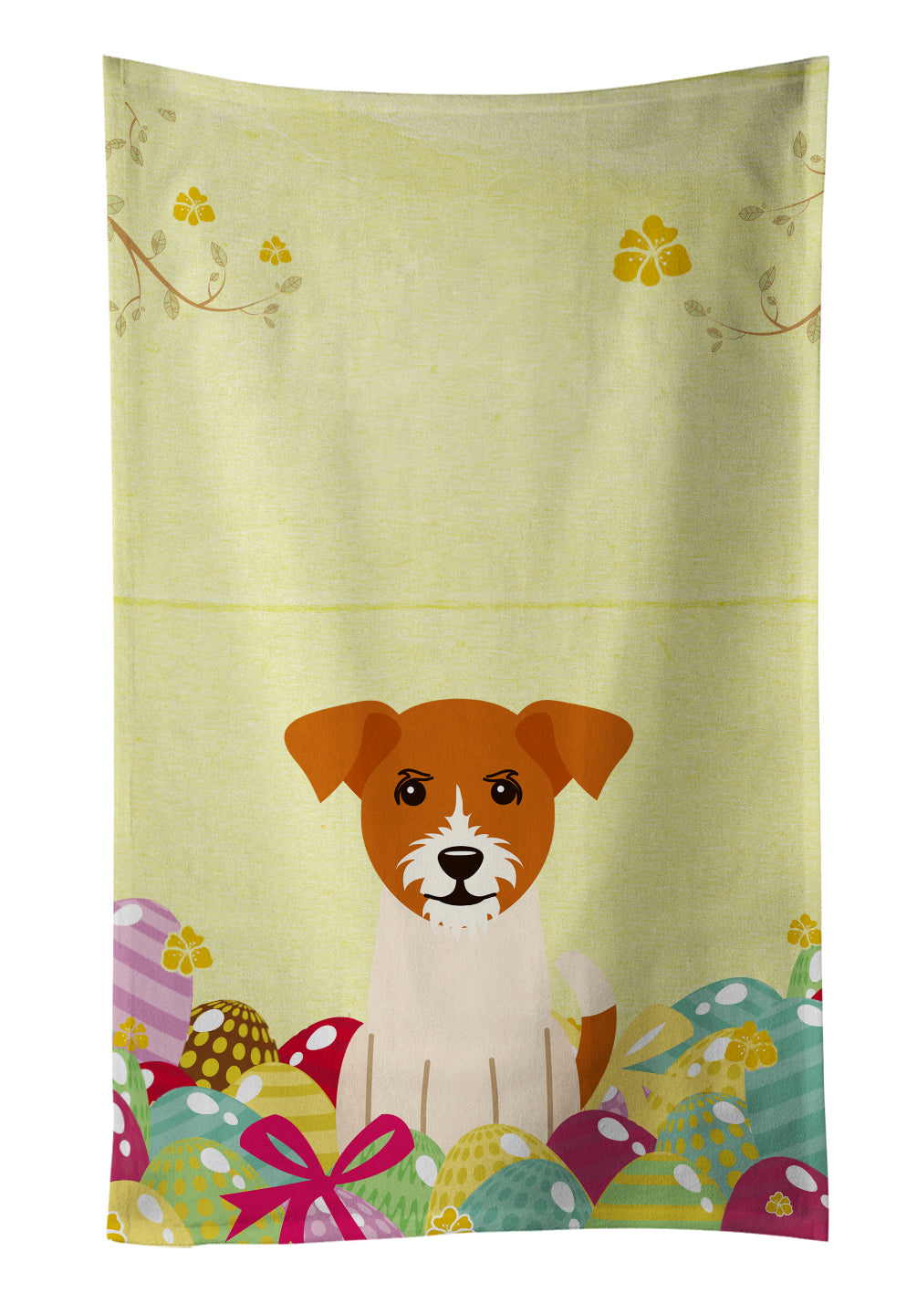 Easter Eggs Jack Russell Terrier Kitchen Towel BB6108KTWL - the-store.com