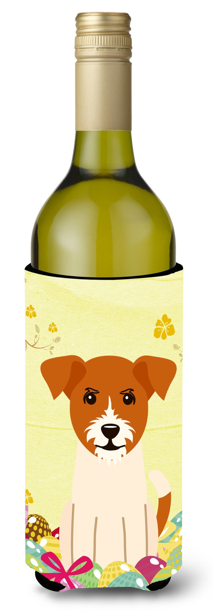 Easter Eggs Jack Russell Terrier Wine Bottle Beverge Insulator Hugger BB6108LITERK by Caroline&#39;s Treasures