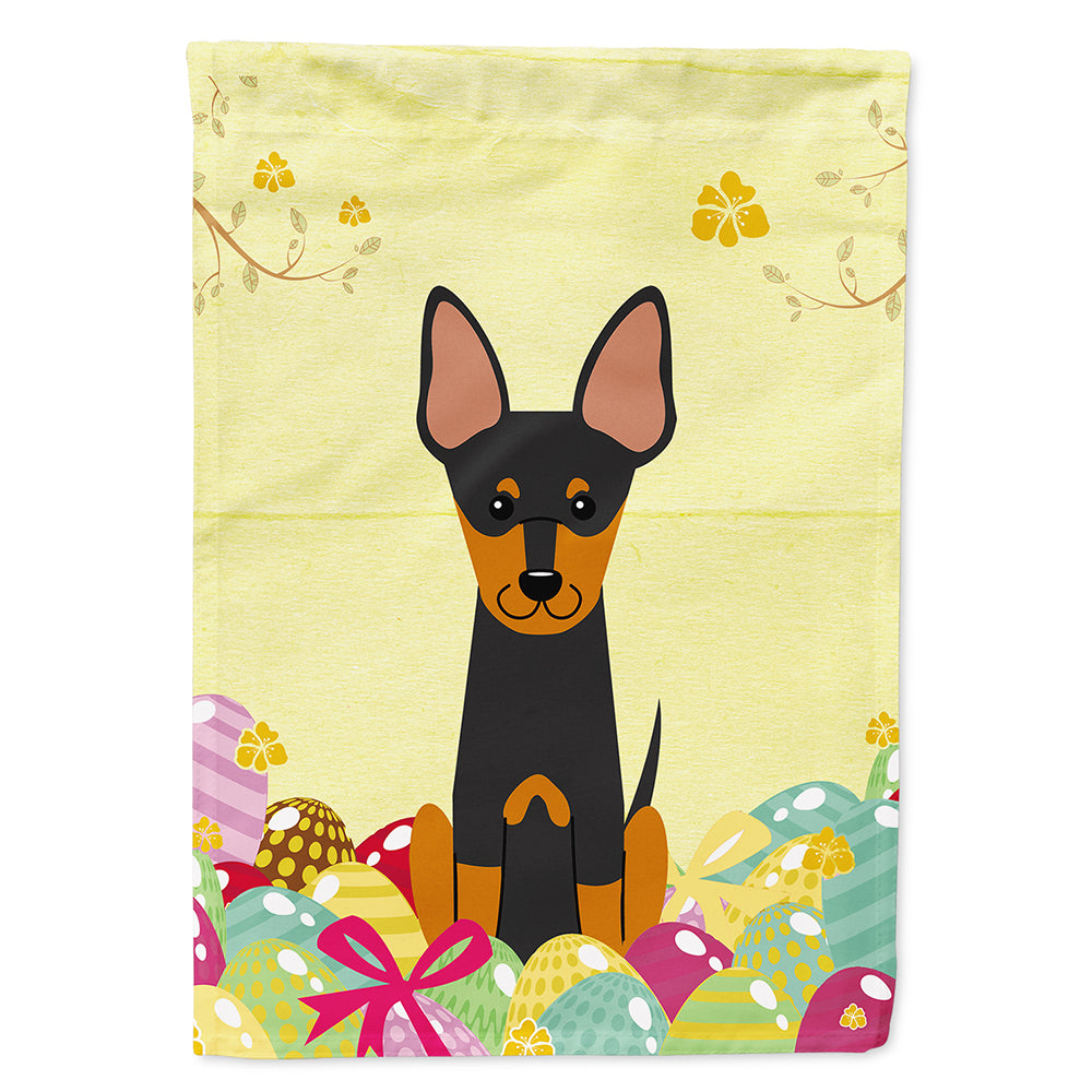 Easter Eggs English Toy Terrier Flag Canvas House Size BB6109CHF