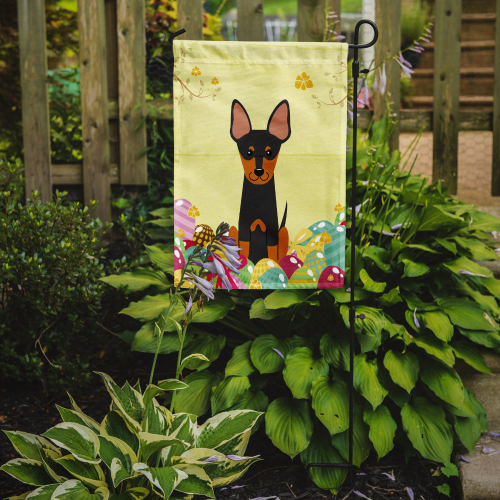 Easter Eggs English Toy Terrier Flag Garden Size BB6109GF  the-store.com.