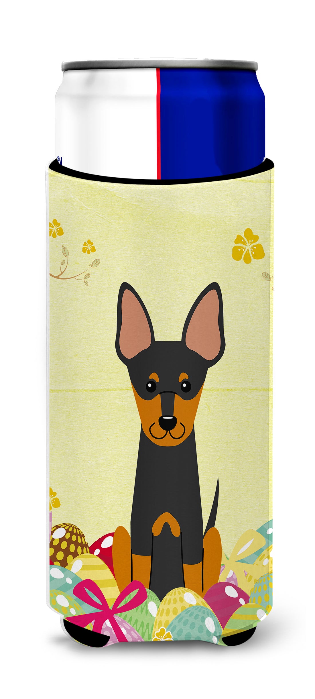 Easter Eggs English Toy Terrier  Ultra Hugger for slim cans BB6109MUK  the-store.com.