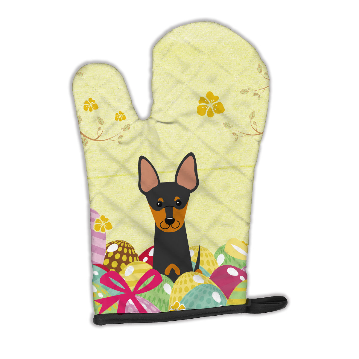 Easter Eggs English Toy Terrier Oven Mitt BB6109OVMT  the-store.com.