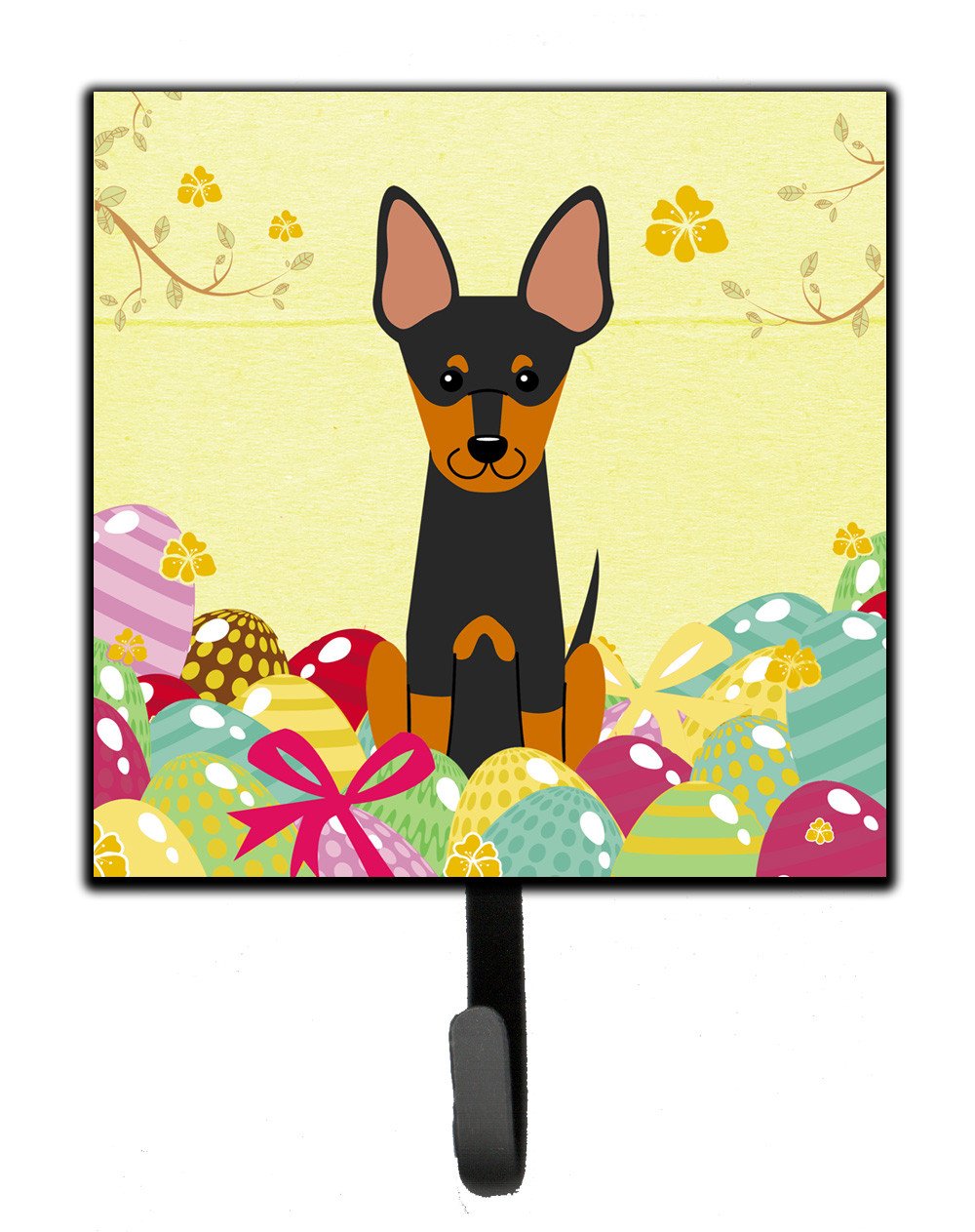 Easter Eggs English Toy Terrier Leash or Key Holder BB6109SH4 by Caroline&#39;s Treasures