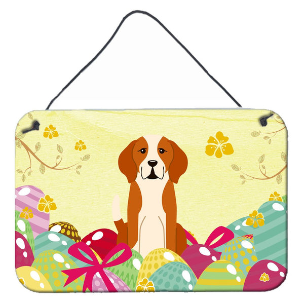 Easter Eggs English Foxhound Wall or Door Hanging Prints BB6110DS812 by Caroline's Treasures