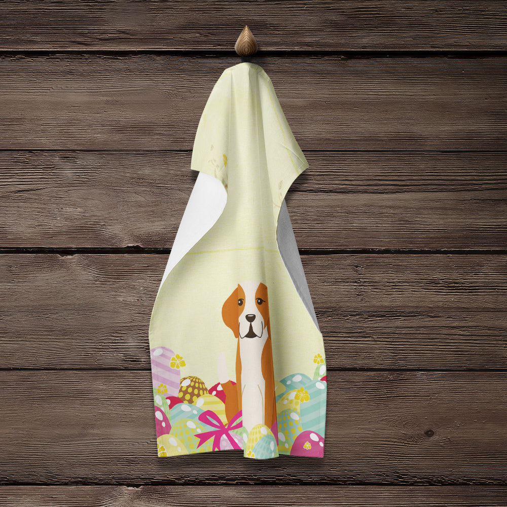 Easter Eggs English Foxhound Kitchen Towel BB6110KTWL - the-store.com