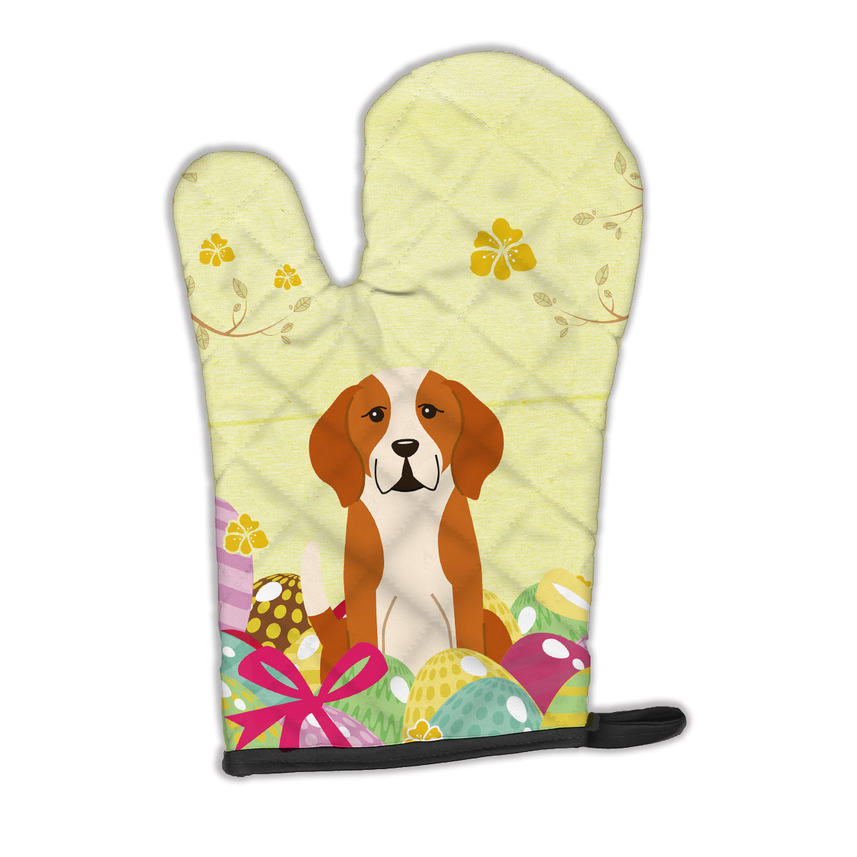 Easter Eggs English Foxhound Oven Mitt BB6110OVMT  the-store.com.