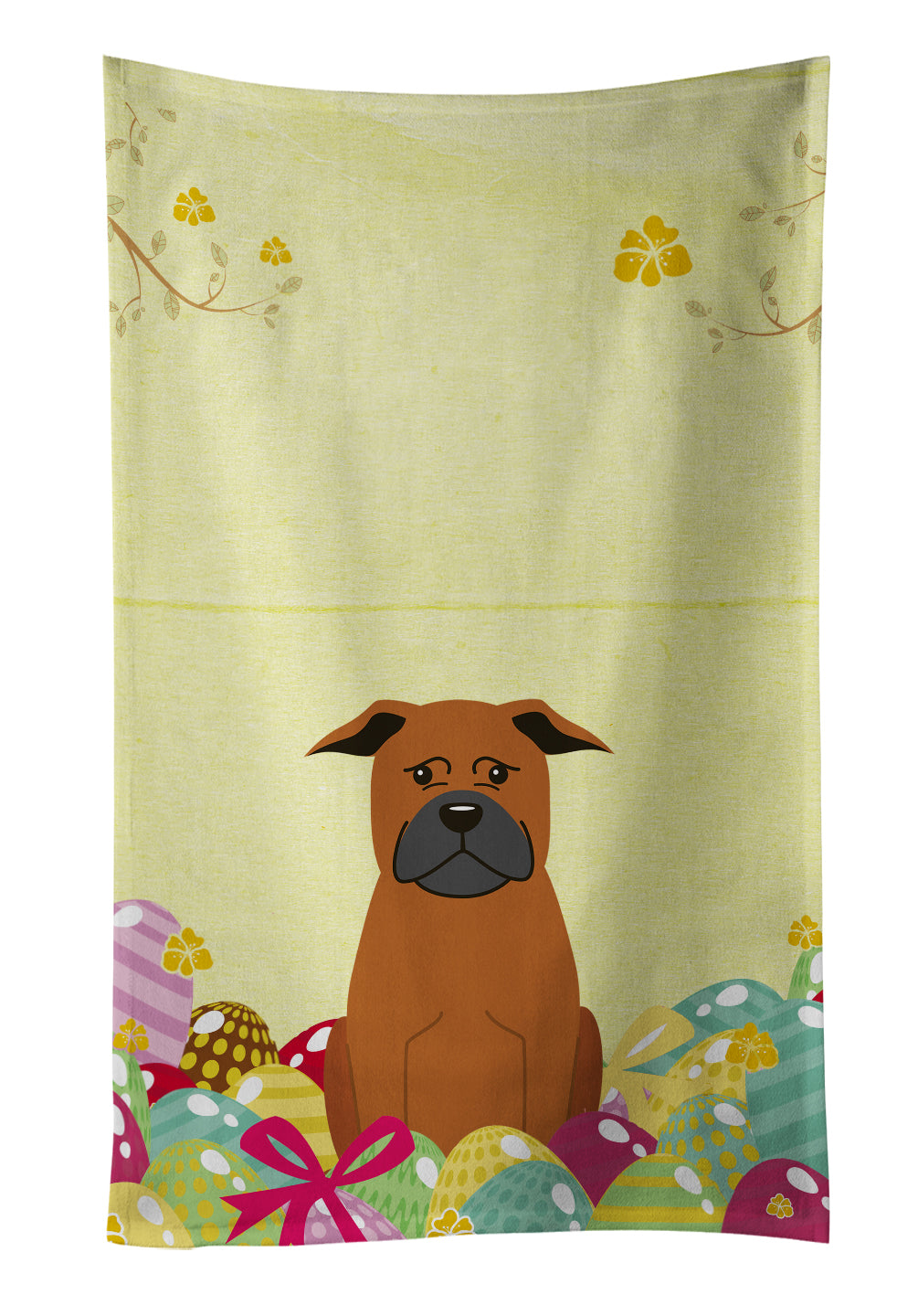 Easter Eggs Chinese Chongqing Dog Kitchen Towel BB6111KTWL - the-store.com