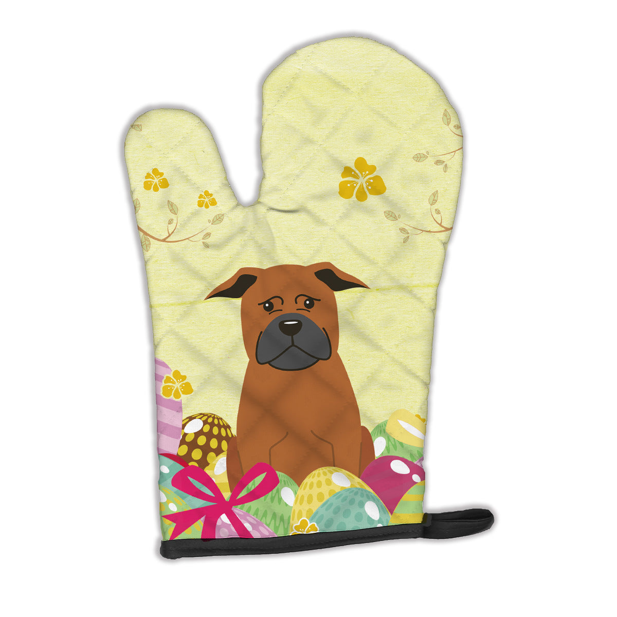 Easter Eggs Chinese Chongqing Dog Oven Mitt BB6111OVMT  the-store.com.