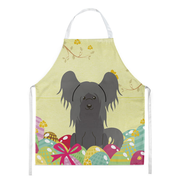 Easter Eggs Chinese Crested Black Apron BB6112APRON