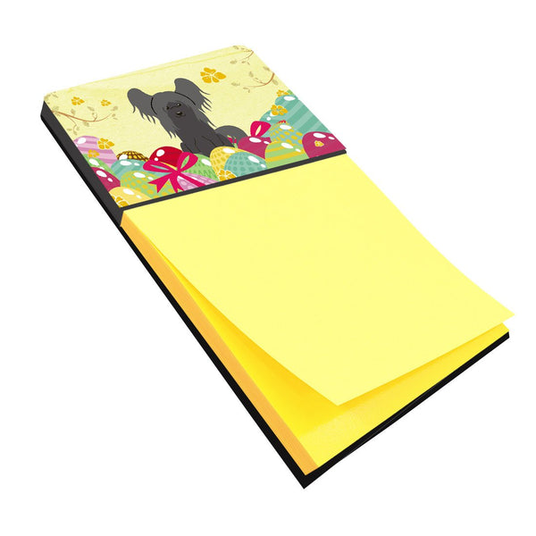 Easter Eggs Chinese Crested Black Sticky Note Holder BB6112SN by Caroline's Treasures