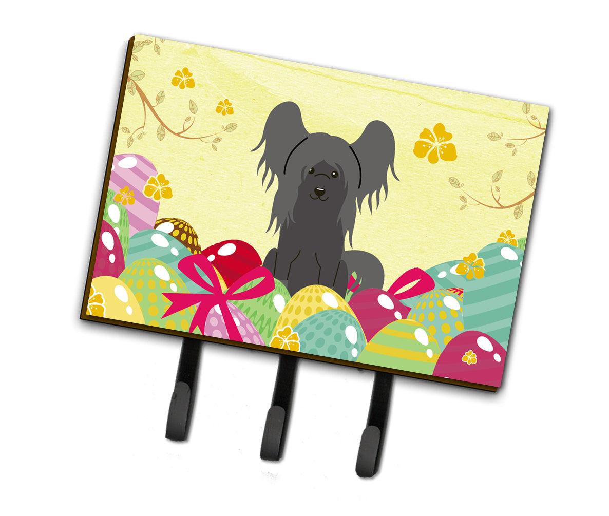 Easter Eggs Chinese Crested Black Leash or Key Holder BB6112TH68