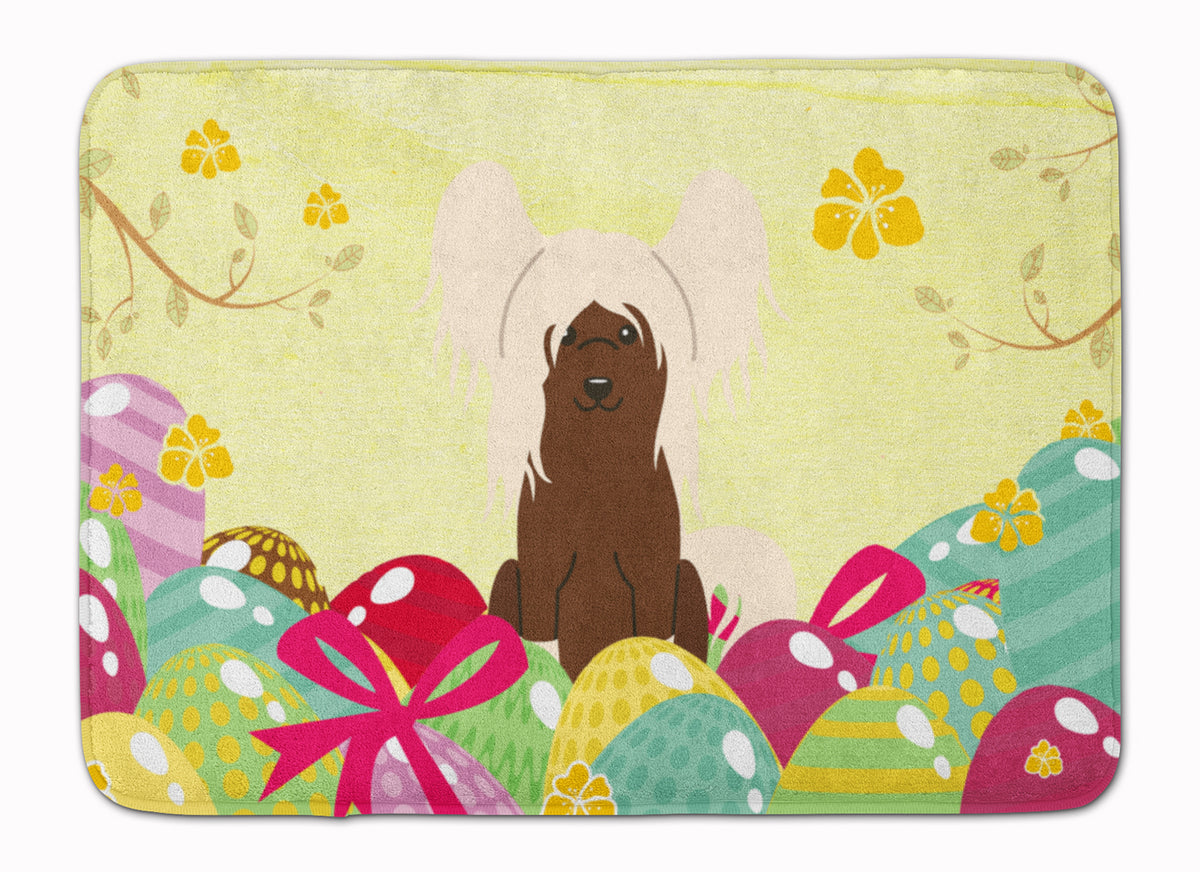 Easter Eggs Chinese Crested Cream Machine Washable Memory Foam Mat BB6113RUG - the-store.com