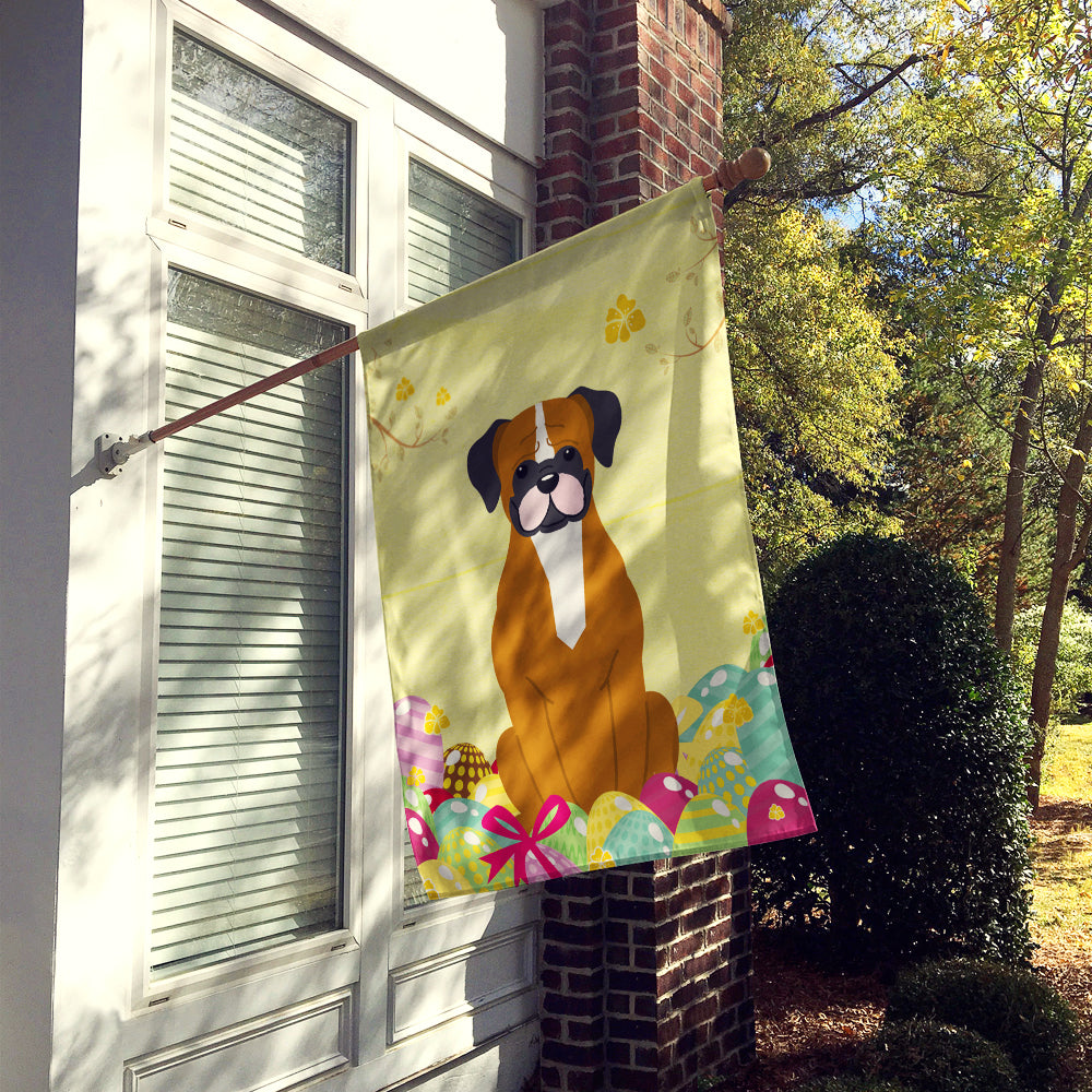 Easter Eggs Flashy Fawn Boxer Flag Canvas House Size BB6116CHF  the-store.com.