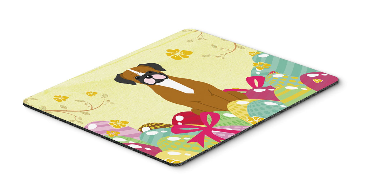 Easter Eggs Flashy Fawn Boxer Mouse Pad, Hot Pad or Trivet BB6116MP by Caroline&#39;s Treasures