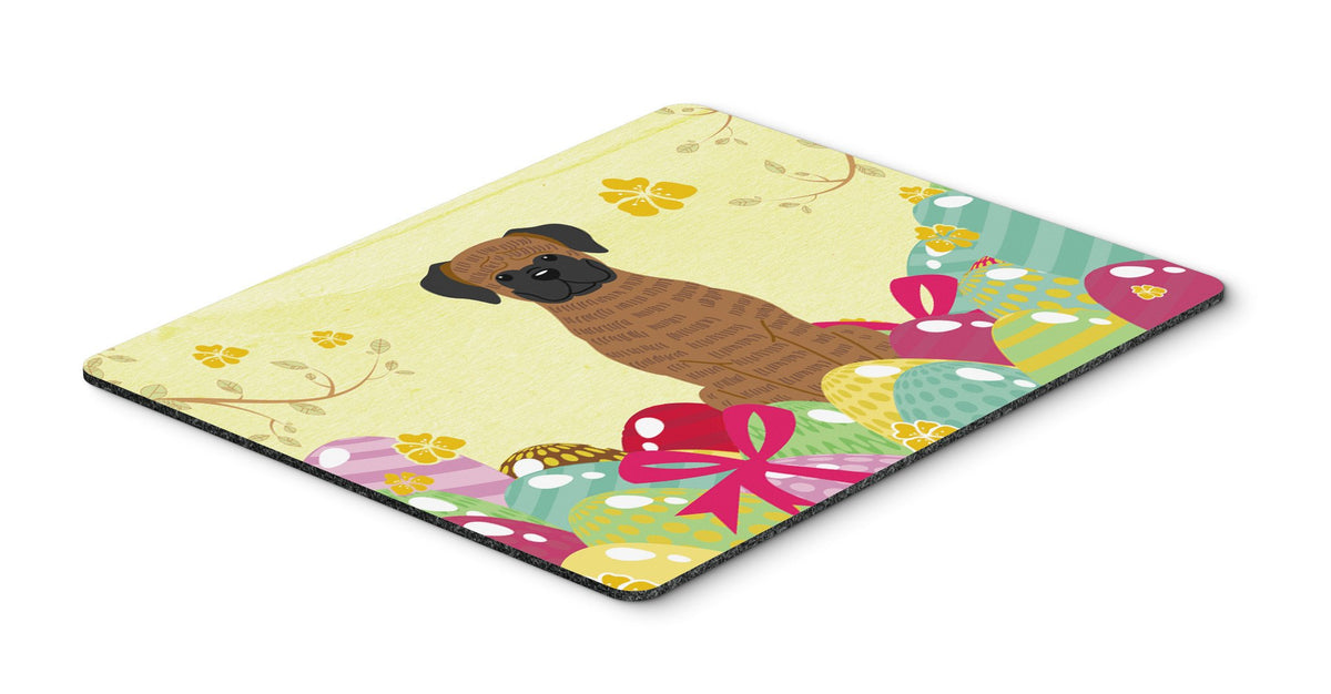 Easter Eggs Brindle Boxer Mouse Pad, Hot Pad or Trivet BB6117MP by Caroline&#39;s Treasures
