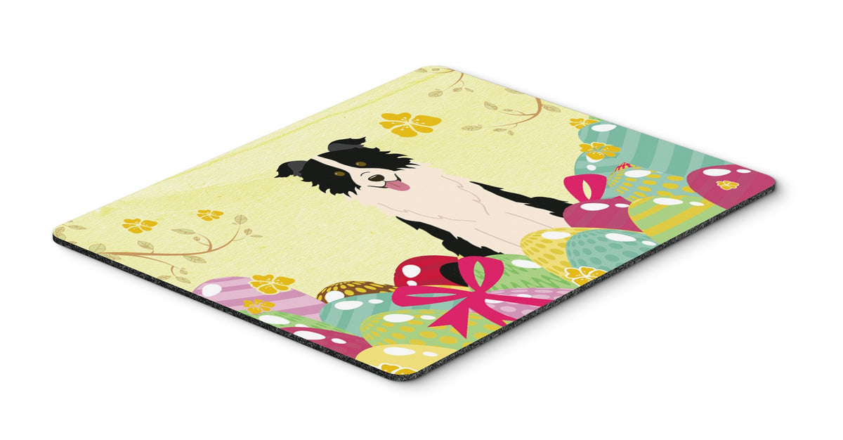 Easter Eggs Border Collie Black White Mouse Pad, Hot Pad or Trivet BB6118MP by Caroline&#39;s Treasures