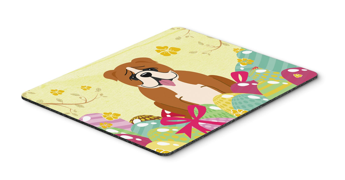 Easter Eggs English Bulldog Red White Mouse Pad, Hot Pad or Trivet BB6120MP by Caroline&#39;s Treasures