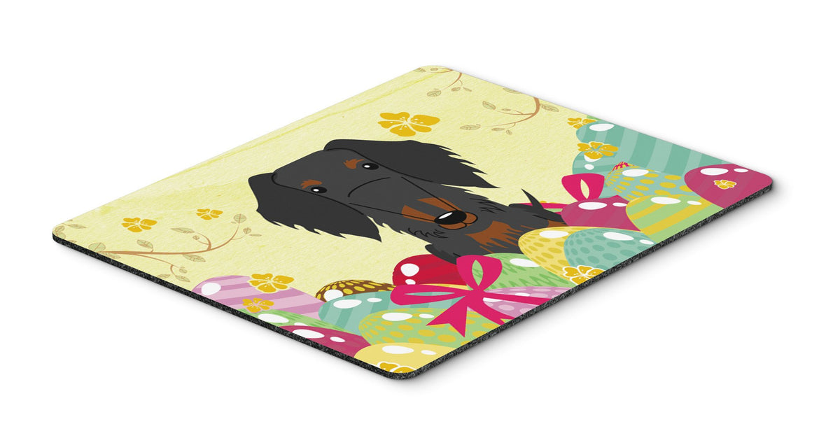 Easter Eggs Wire Haired Dachshund Black Tan Mouse Pad, Hot Pad or Trivet BB6127MP by Caroline&#39;s Treasures