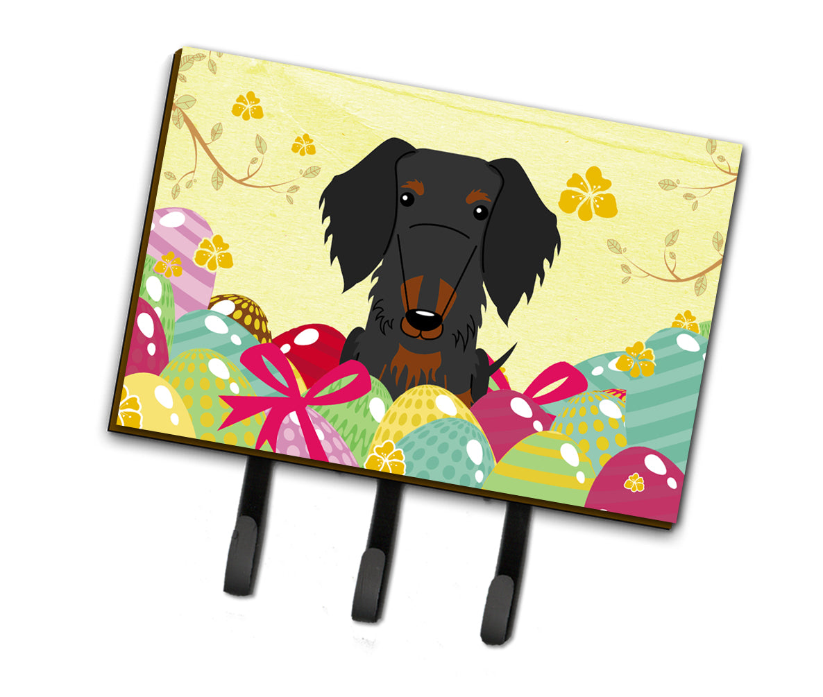 Easter Eggs Wire Haired Dachshund Black Tan Leash or Key Holder BB6127TH68  the-store.com.