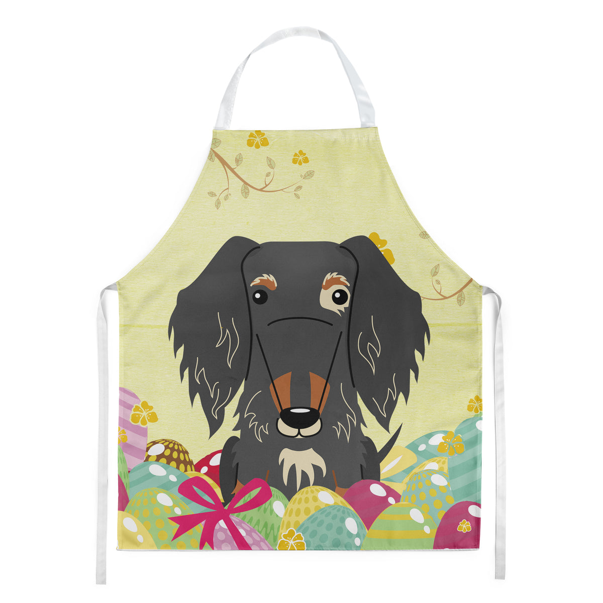 Easter Eggs Wire Haired Dachshund Dapple Apron BB6128APRON