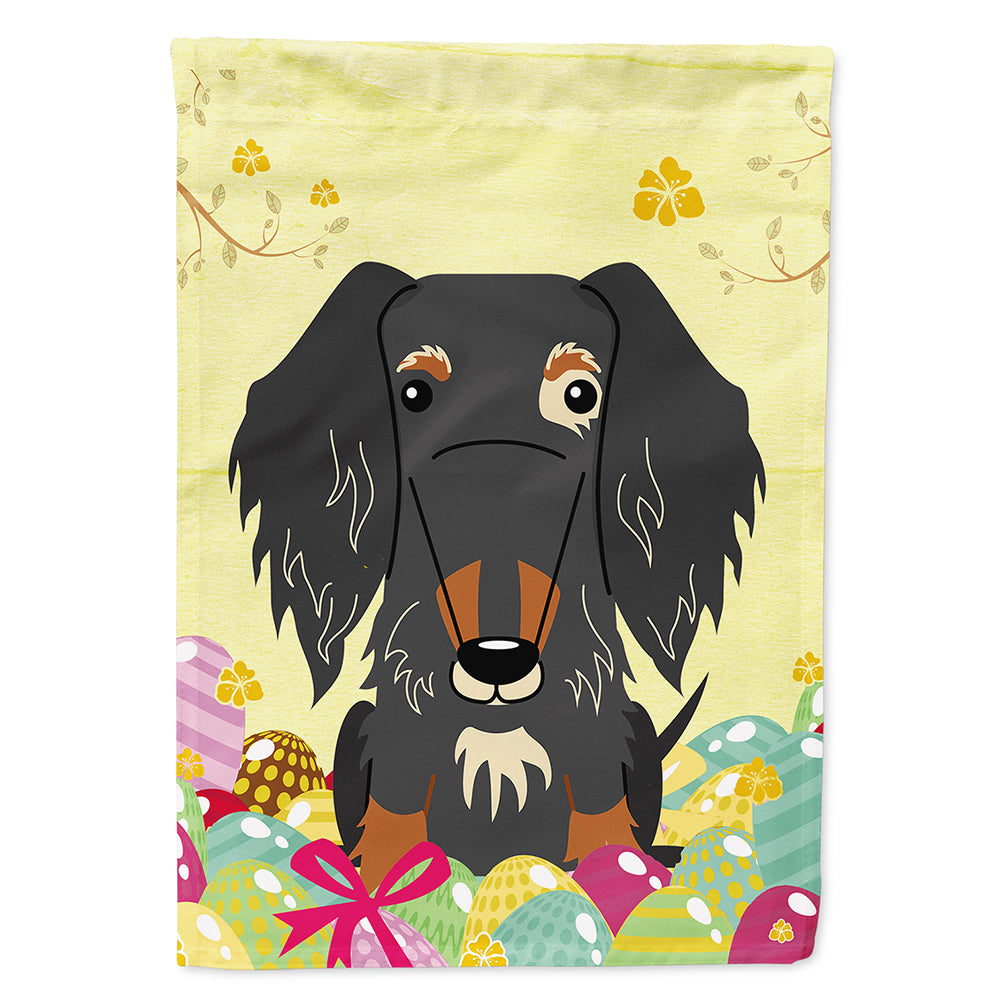 Easter Eggs Wire Haired Dachshund Dapple Flag Canvas House Size BB6128CHF  the-store.com.