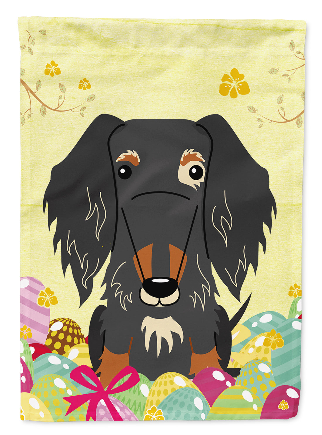 Easter Eggs Wire Haired Dachshund Dapple Flag Garden Size BB6128GF  the-store.com.