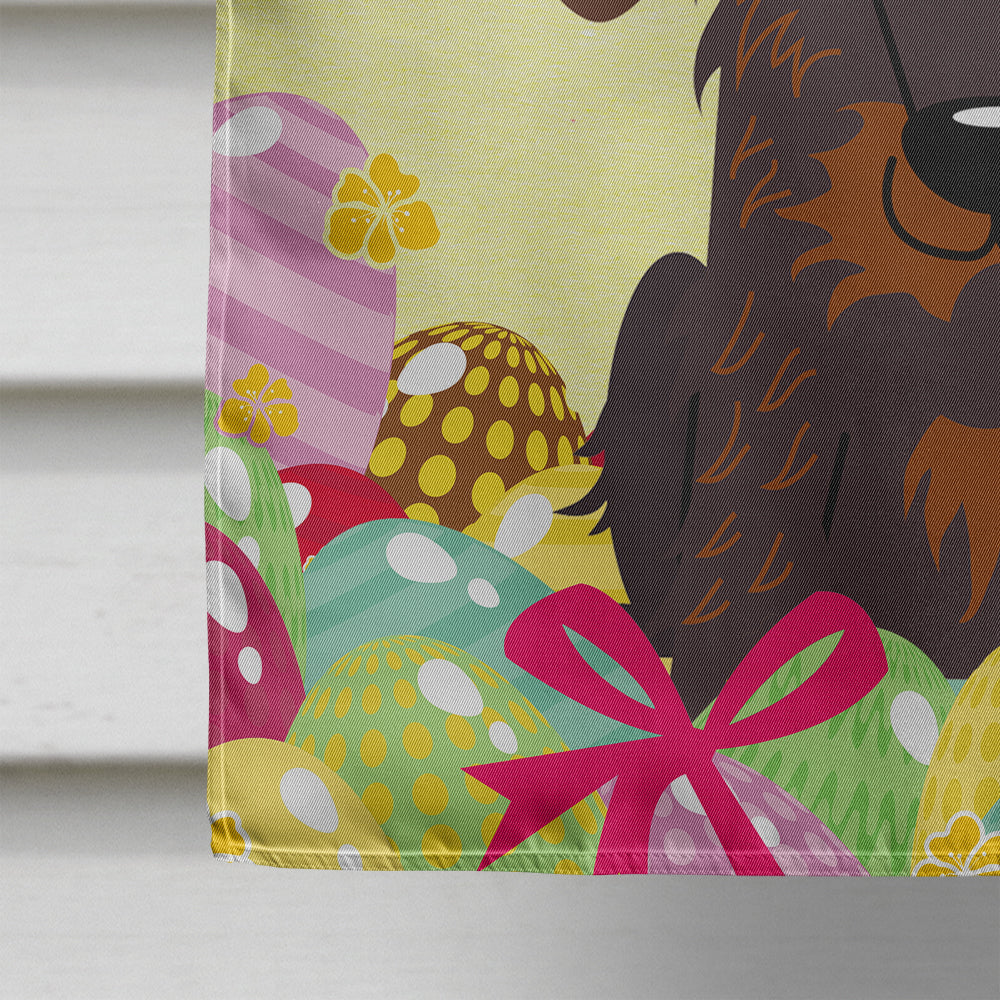 Easter Eggs Wire Haired Dachshund Chocolate Flag Canvas House Size BB6129CHF