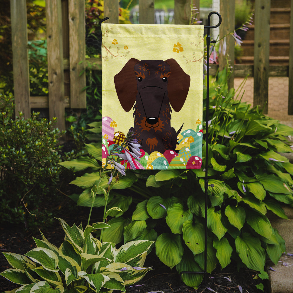 Easter Eggs Wire Haired Dachshund Chocolate Flag Garden Size BB6129GF  the-store.com.
