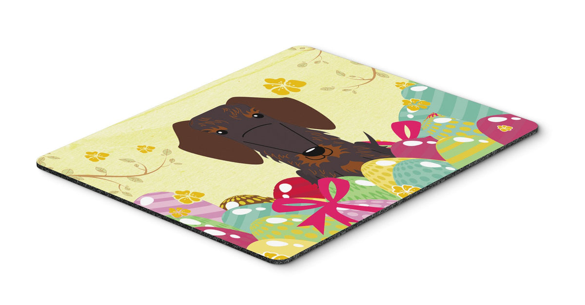 Easter Eggs Wire Haired Dachshund Chocolate Mouse Pad, Hot Pad or Trivet BB6129MP by Caroline&#39;s Treasures