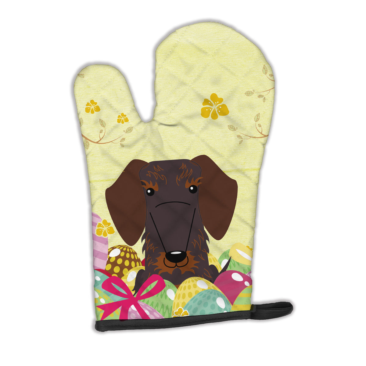 Easter Eggs Wire Haired Dachshund Chocolate Oven Mitt BB6129OVMT
