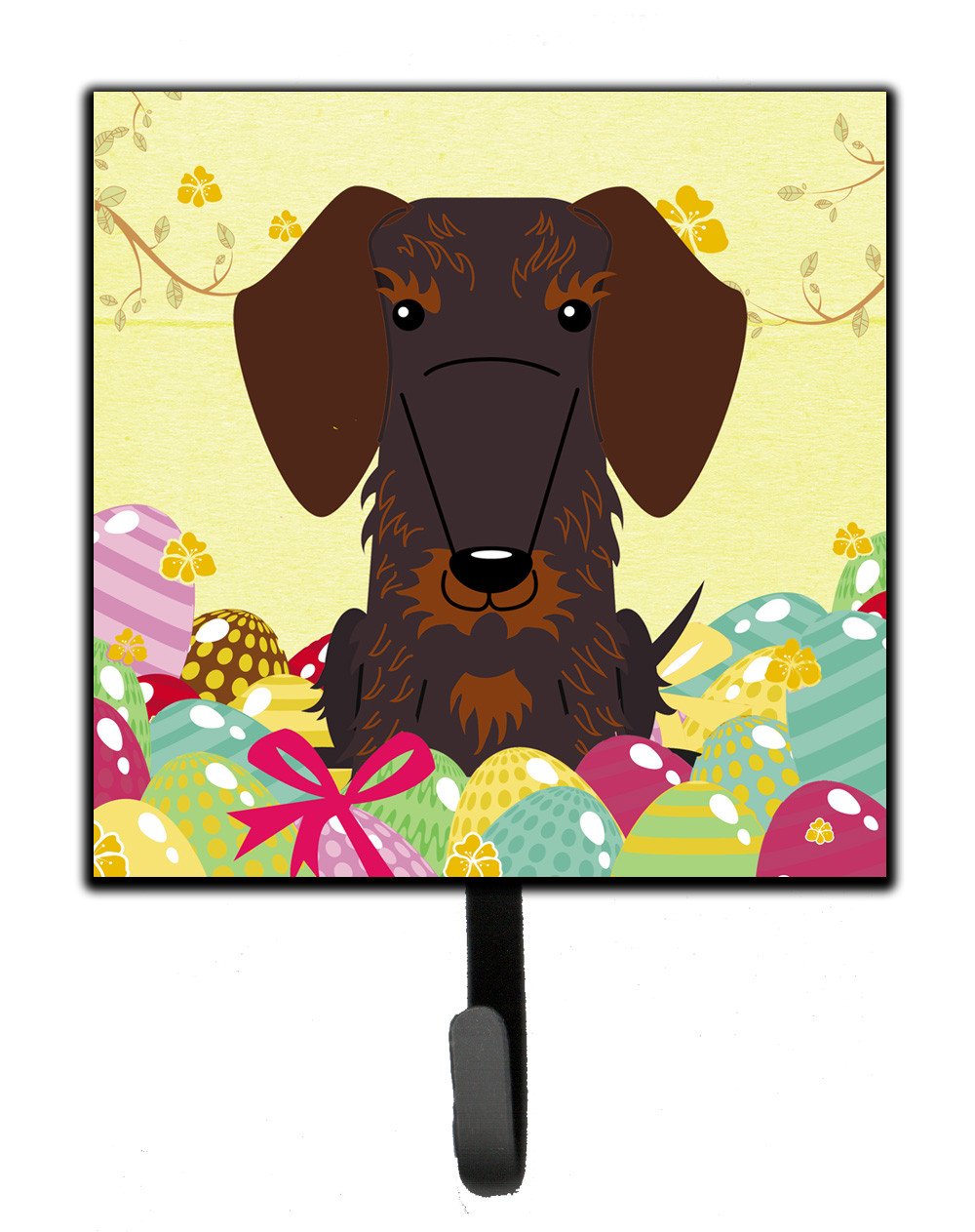 Easter Eggs Wire Haired Dachshund Chocolate Leash or Key Holder BB6129SH4 by Caroline&#39;s Treasures