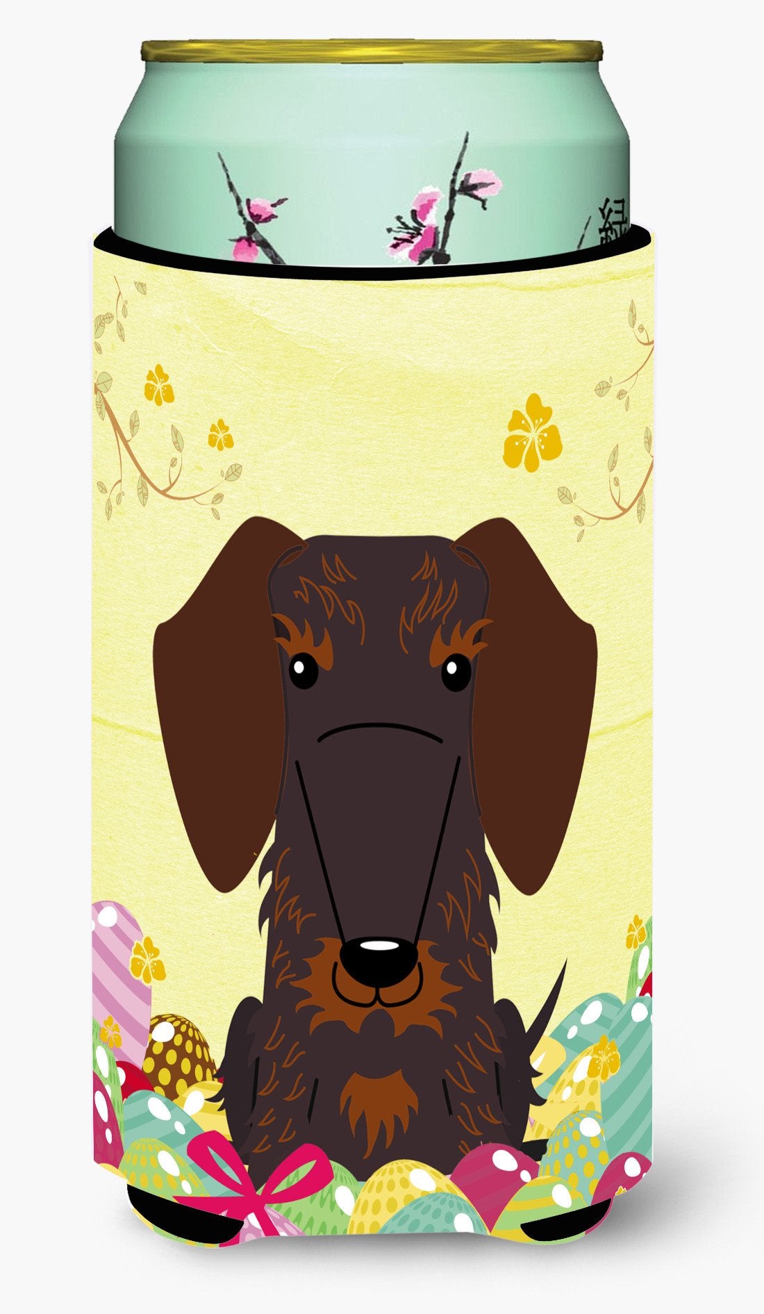Easter Eggs Wire Haired Dachshund Chocolate Tall Boy Beverage Insulator Hugger BB6129TBC by Caroline&#39;s Treasures