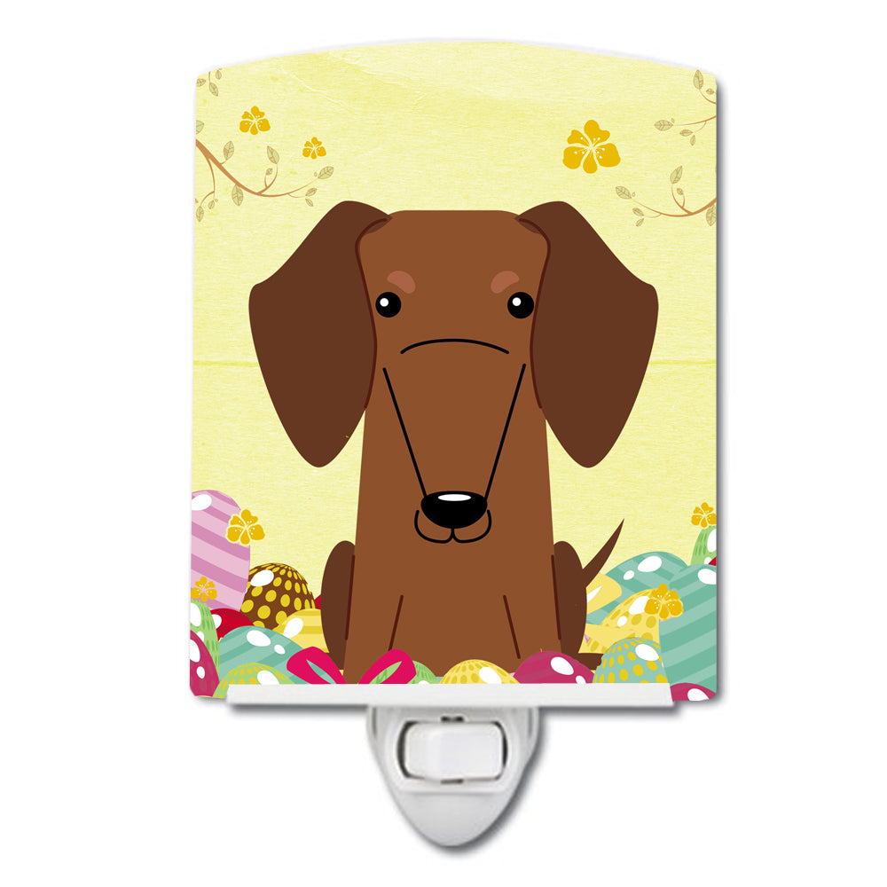 Easter Eggs Dachshund Red Brown Ceramic Night Light BB6130CNL - the-store.com