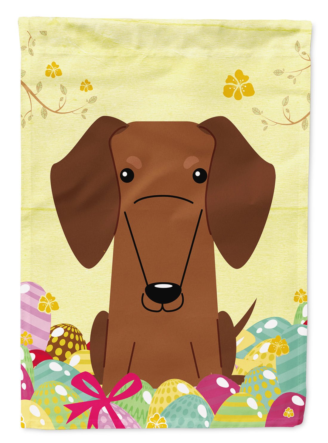 Easter Eggs Dachshund Red Brown Flag Garden Size BB6130GF  the-store.com.