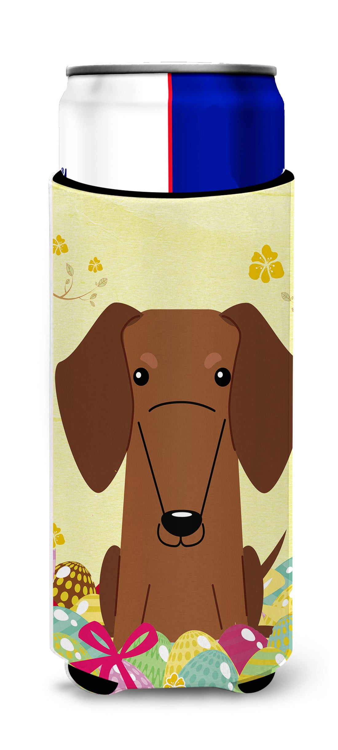 Easter Eggs Dachshund Red Brown  Ultra Hugger for slim cans BB6130MUK  the-store.com.