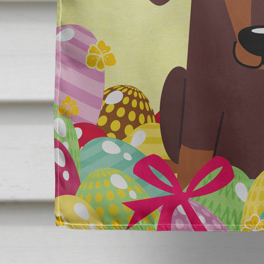 Easter Eggs Dachshund Chocolate Flag Canvas House Size BB6131CHF