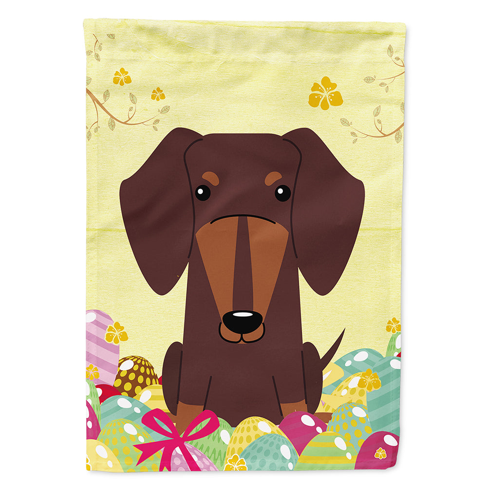 Easter Eggs Dachshund Chocolate Flag Canvas House Size BB6131CHF  the-store.com.
