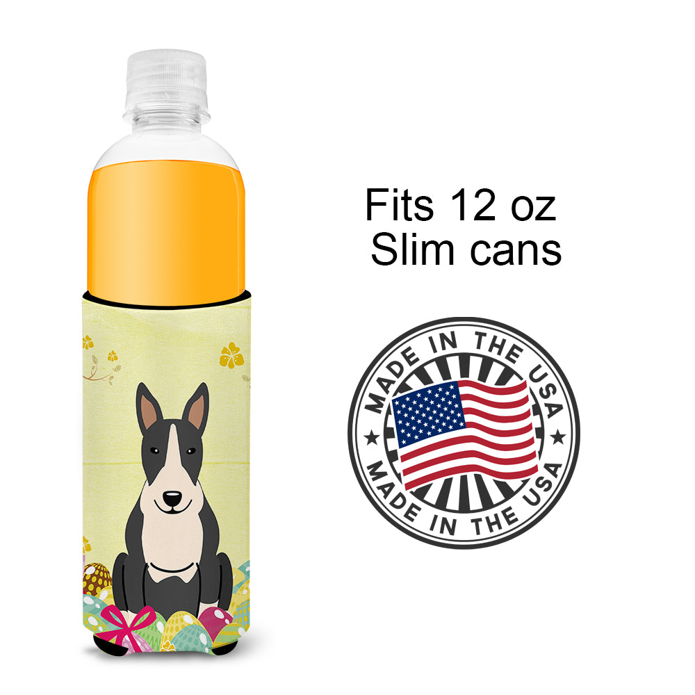 Easter Eggs Bull Terrier Black White  Ultra Hugger for slim cans BB6133MUK  the-store.com.