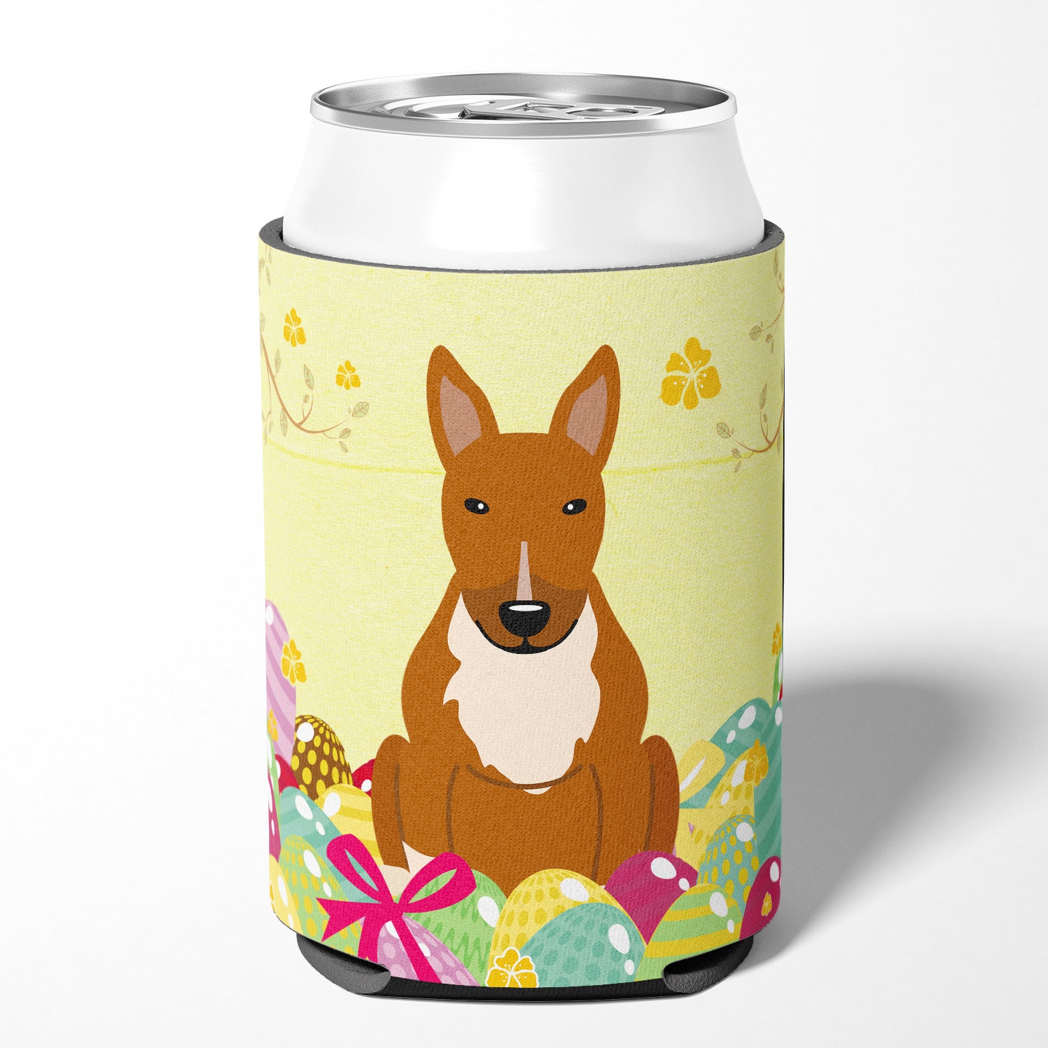 Easter Eggs Bull Terrier Red Can or Bottle Hugger BB6134CC