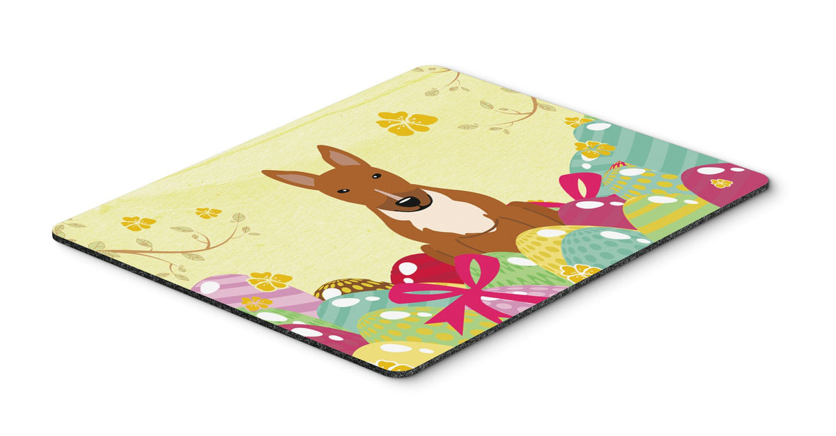 Easter Eggs Bull Terrier Red Mouse Pad, Hot Pad or Trivet BB6134MP by Caroline&#39;s Treasures