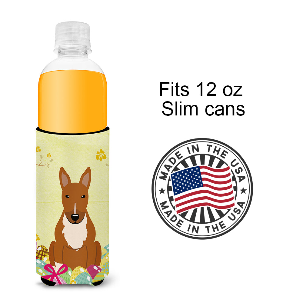 Easter Eggs Bull Terrier Red  Ultra Hugger for slim cans BB6134MUK  the-store.com.