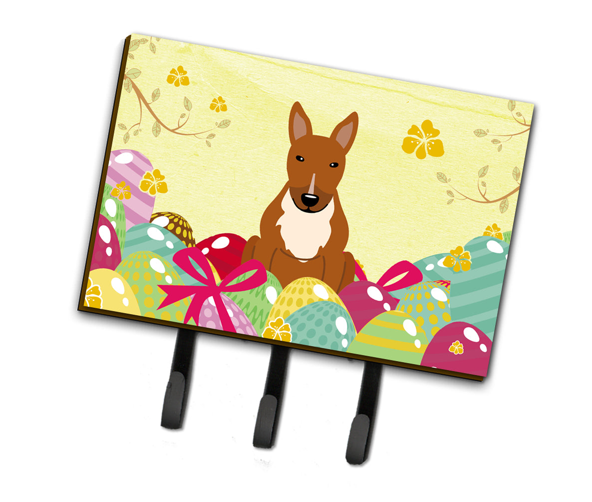 Easter Eggs Bull Terrier Red Leash or Key Holder BB6134TH68  the-store.com.