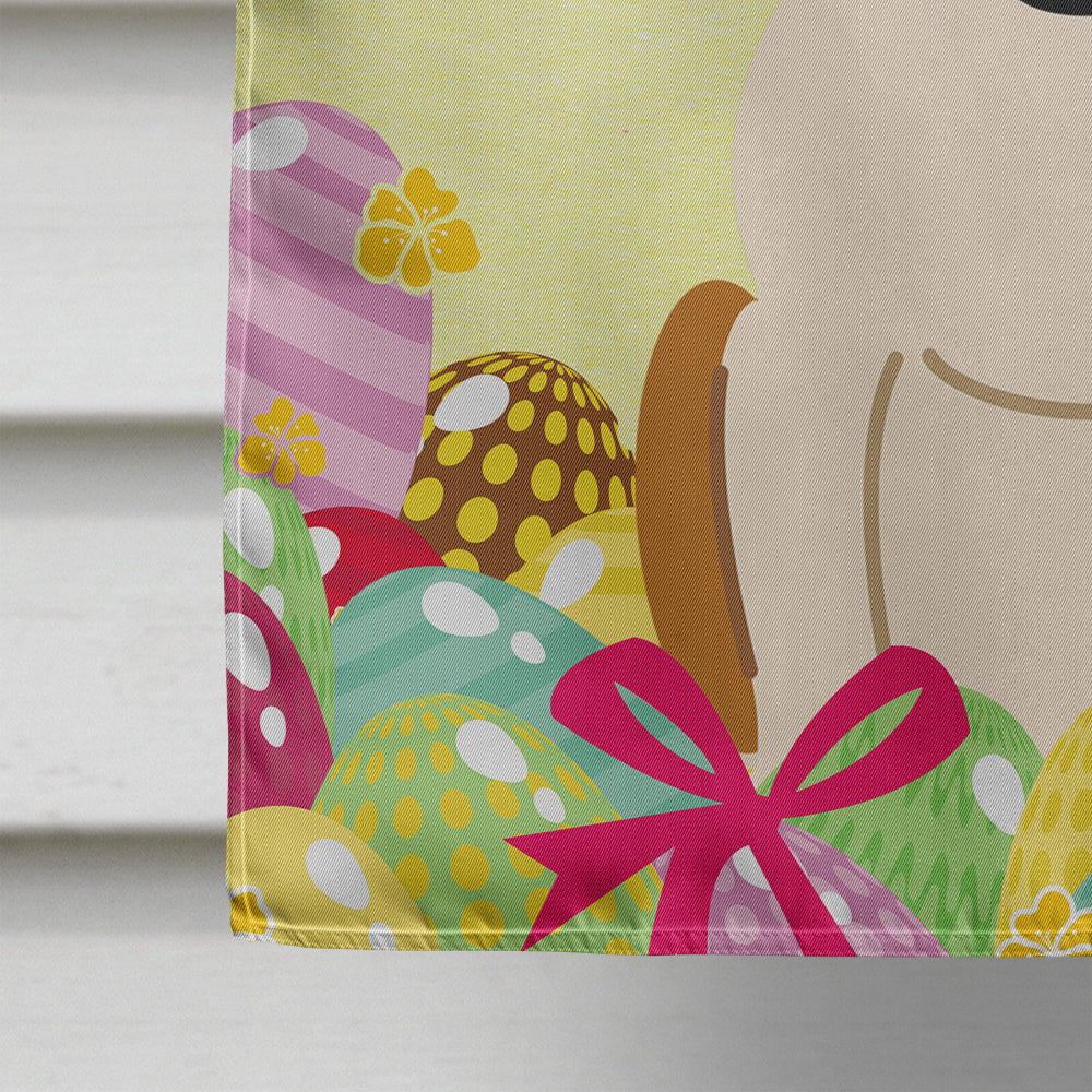Easter Eggs Bull Terrier Red White Flag Canvas House Size BB6135CHF