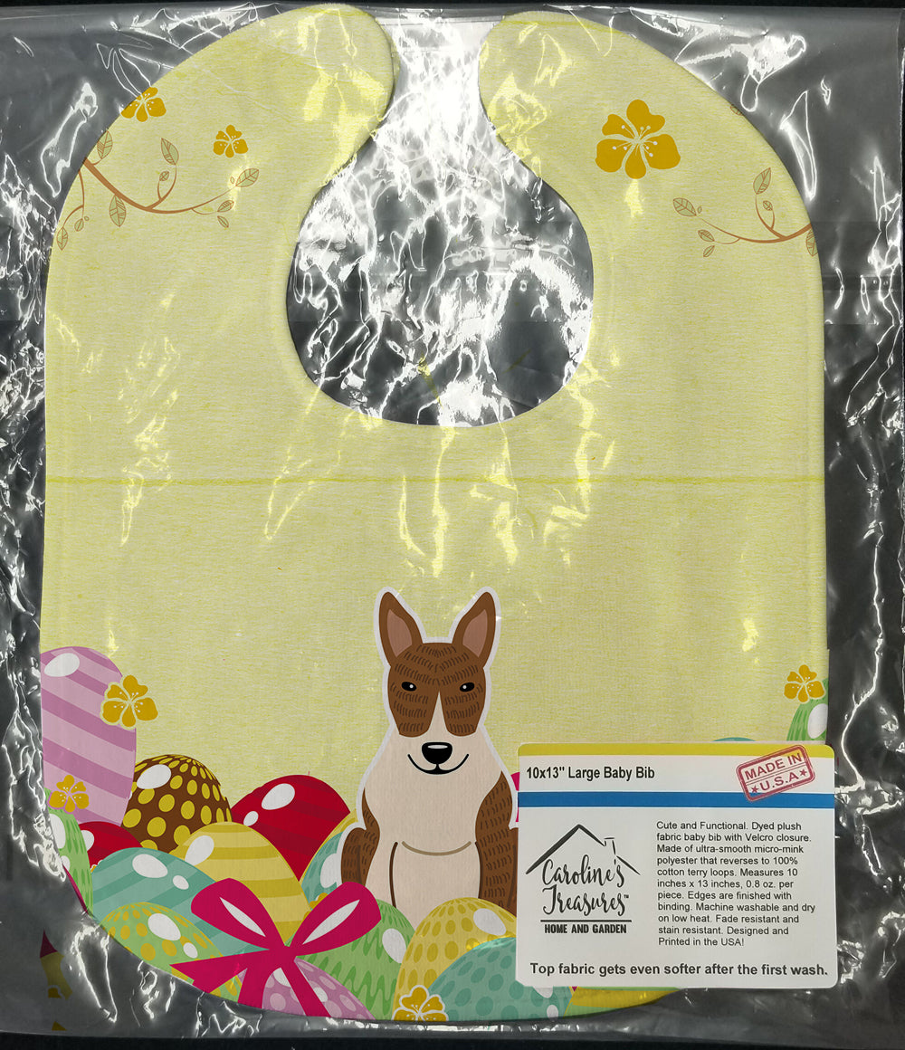 Easter Eggs Bull Terrier Brindle Baby Bib BB6137BIB - the-store.com