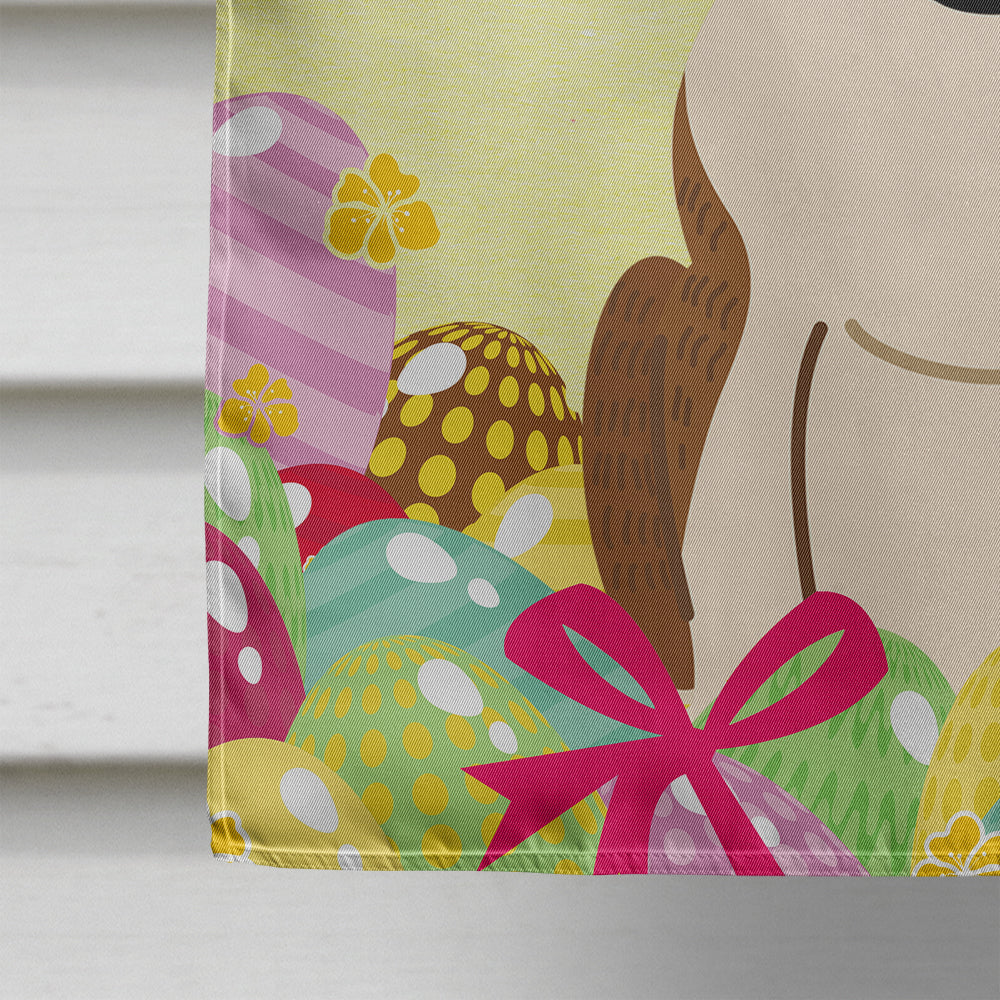 Easter Eggs Bull Terrier Brindle Flag Canvas House Size BB6137CHF