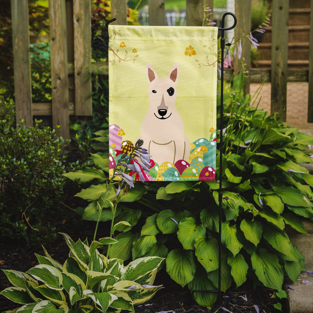 Easter Eggs Bull Terrier White Flag Garden Size BB6138GF