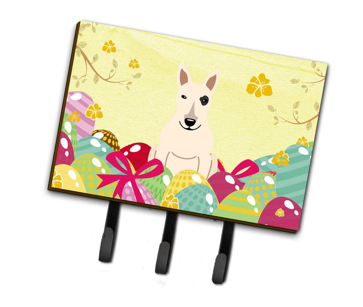 Oeufs de Pâques Bull Terrier Blanc Laisse ou Porte-clés BB6138TH68