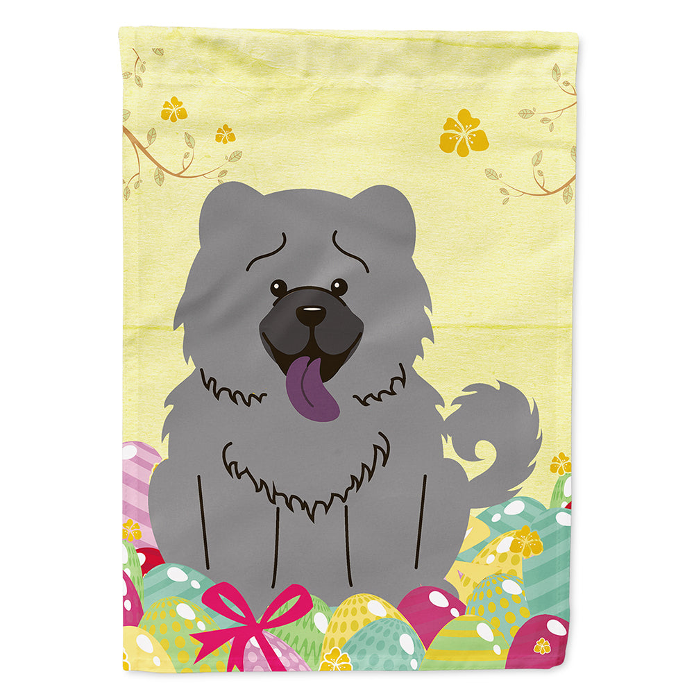 Easter Eggs Chow Chow Blue Flag Canvas House Size BB6139CHF