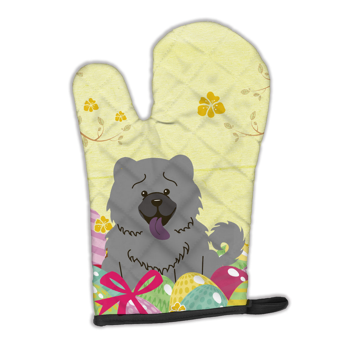 Easter Eggs Chow Chow Blue Oven Mitt BB6139OVMT  the-store.com.